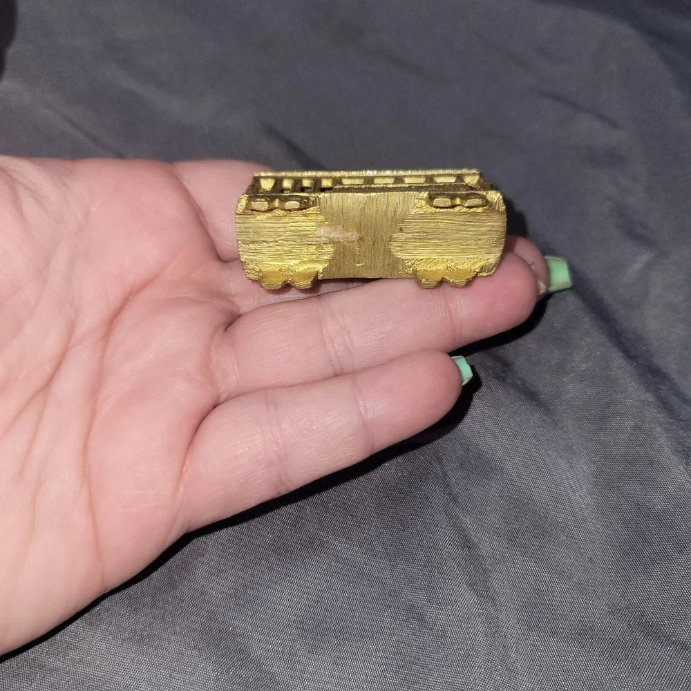 Vintage Miniature Brass Cable Car San Francisco Souvenir Trolley EUC